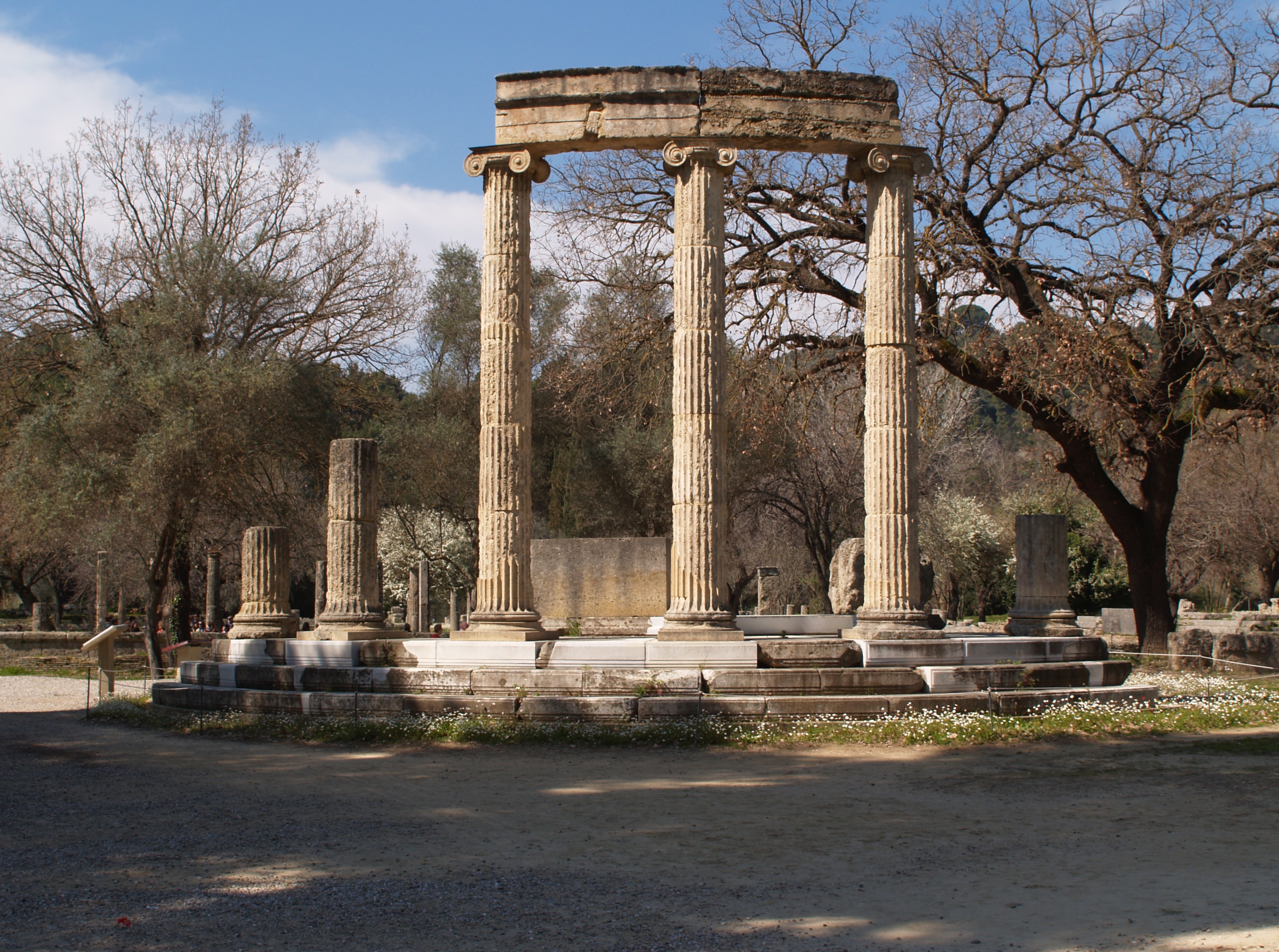 Olympia, competing and feasting in the sanctuary of Zeus.